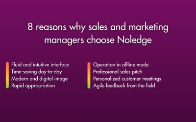 8 reasons why sales and marketing managers choose Noledge